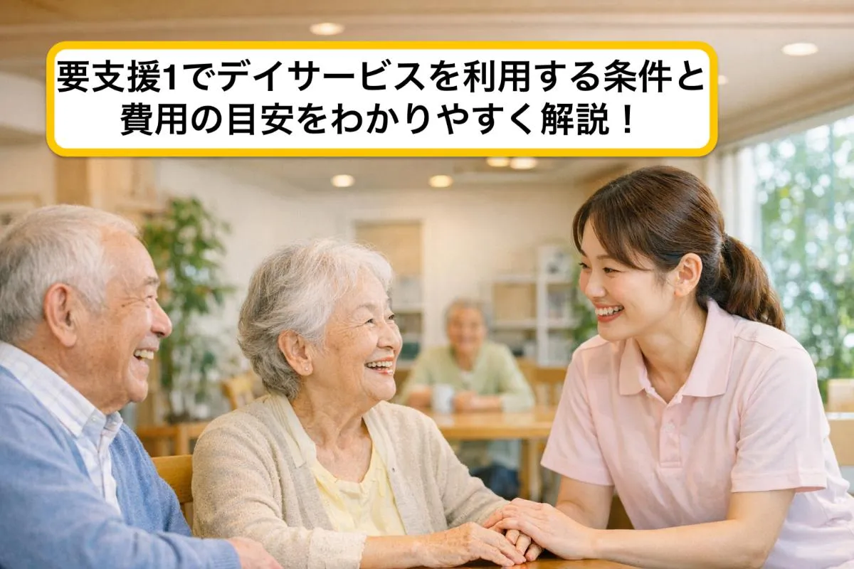 要支援1でデイサービスを利用する条件と費用の目安をわかりやすく解説！