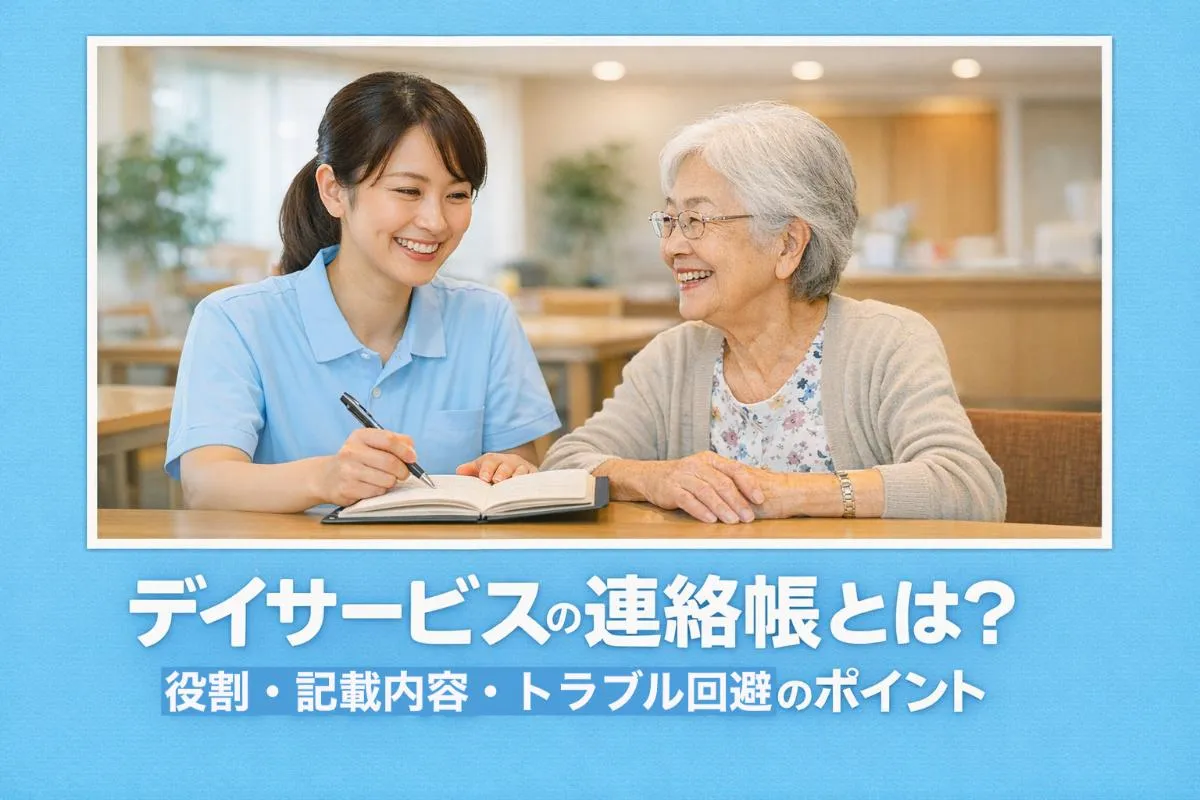 デイサービスの連絡帳とは？役割・記載内容・トラブル回避のポイント