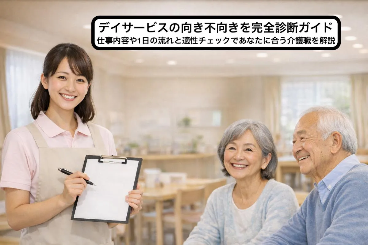 デイサービスの向き不向きを完全診断ガイド｜仕事内容や1日の流れと適性チェックであなたに合う介護職を解説