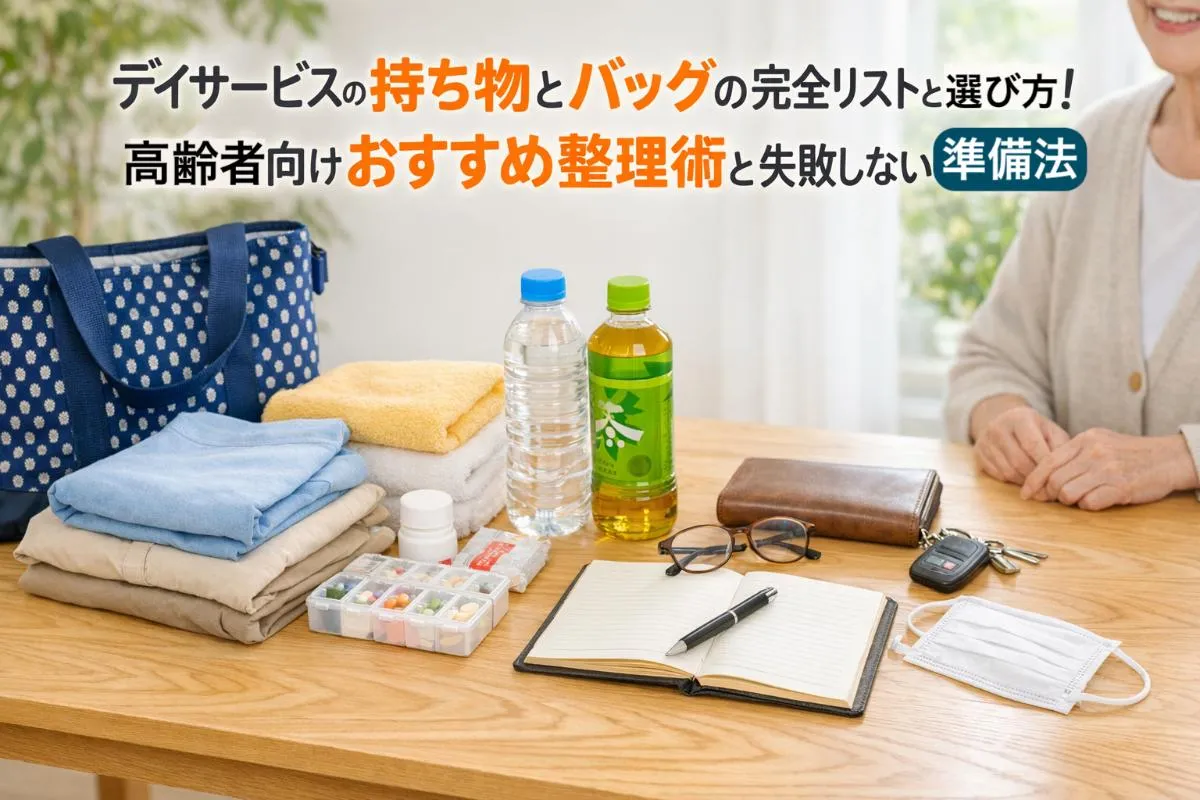 デイサービスの持ち物とバッグの完全リストと選び方｜高齢者向けおすすめ整理術と失敗しない準備法