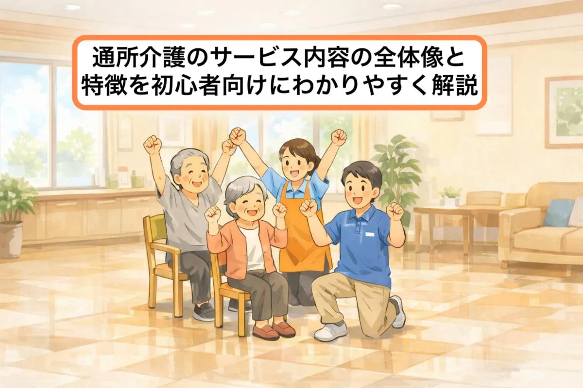 通所介護のサービス内容の全体像と特徴を初心者向けにわかりやすく解説