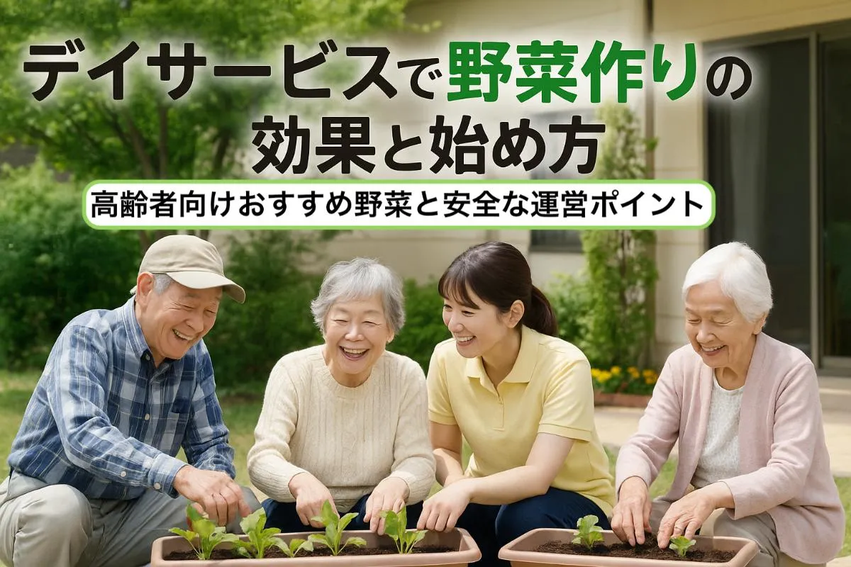 デイサービスで野菜作りの効果と始め方｜高齢者向けおすすめ野菜と安全な運営ポイント