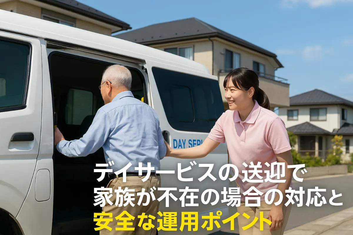 デイサービスの送迎で家族が不在の場合の対応と安全な運用ポイント